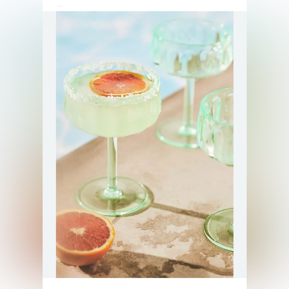 Anthropologie Other - Brand New Anthropologie Mint Green Lucia Acrylic Coupe Glasses, Set of 4, NWT